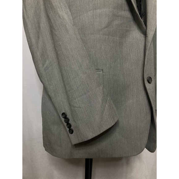 Chaps Mens Sport Coat Blazer Suit Jacket 46R 50" Gray 2 Button Mint - Picture 5 of 12
